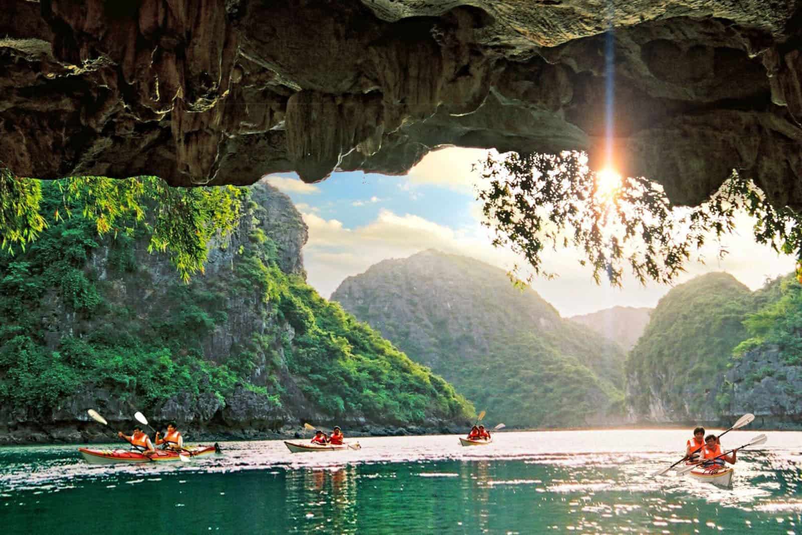 Halong Bay Dark Bright Caves