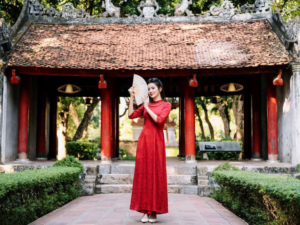 photo of Ao Dai in Hanoi